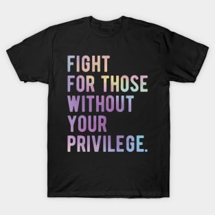 black lives matter masks Fight for those without your Privilege black ,hydro, Watercolor T-Shirt